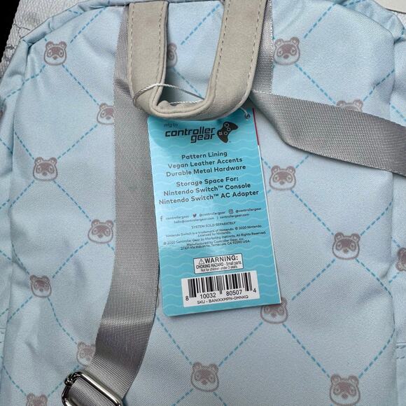 Animal Crossing New Horizons Mini Backpack Tom Nook Nintendo Switch Carrying Bag - Picture 7 of 9